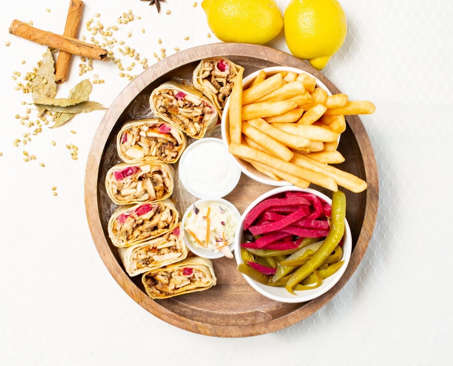 Zesty Franchise menu blending authentic Middle Eastern flavours with modern global twists